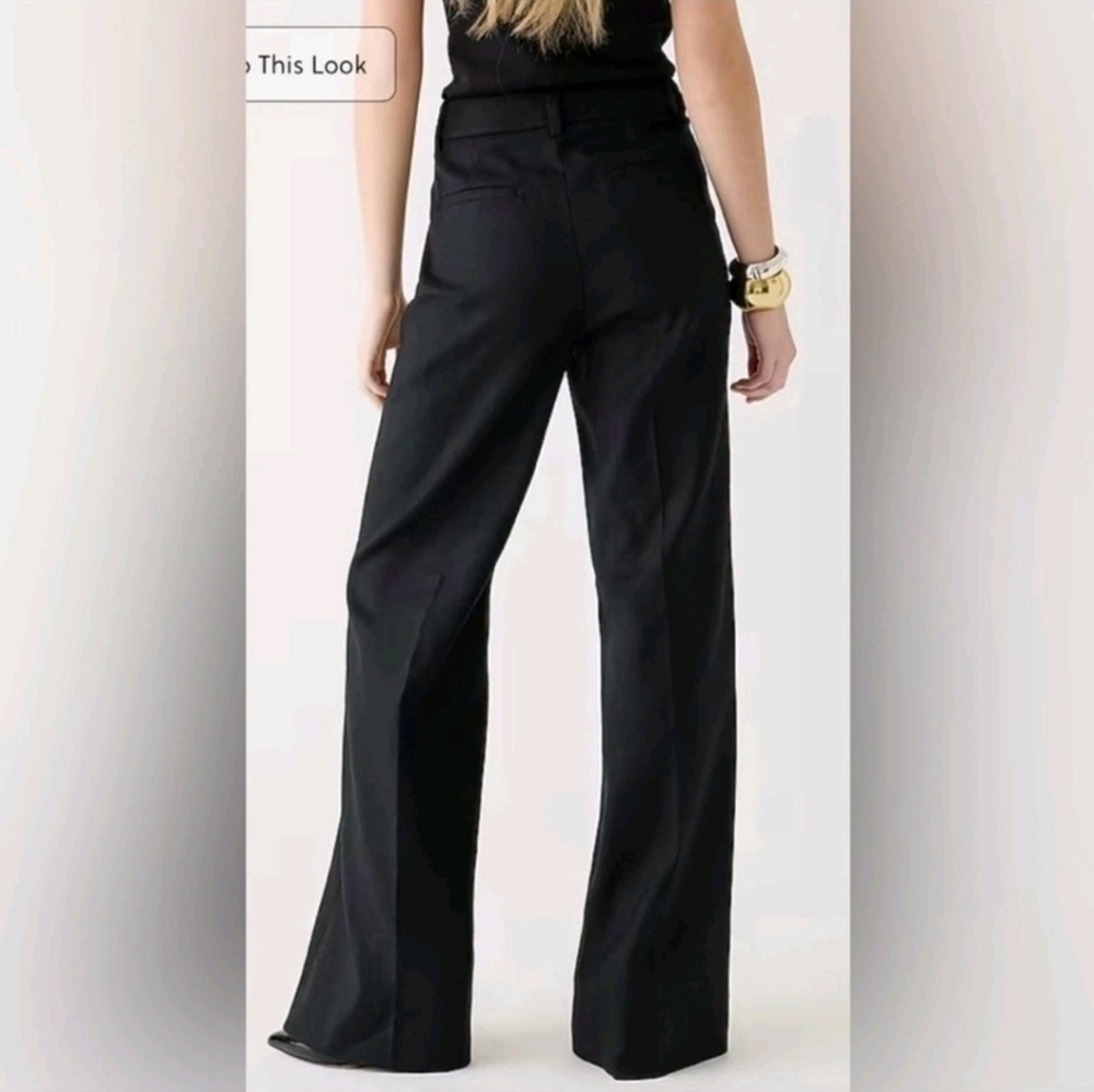 Nwt J. Crew Carolina Flare Pant in Stretch Linen Blend Size 2 - Picture 2 of 8